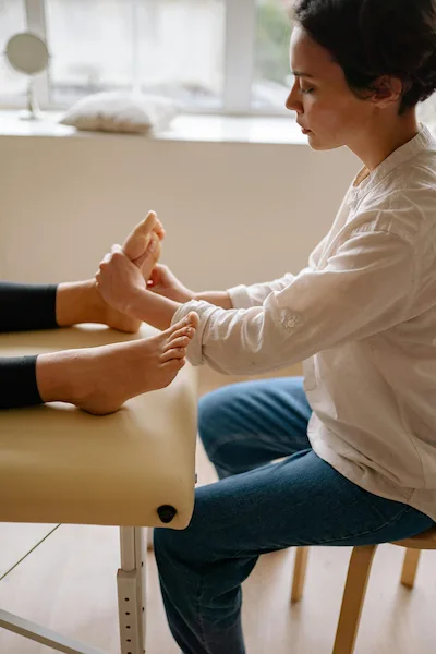 Hands-on manual therapy for foot pain and tension in Coquitlam